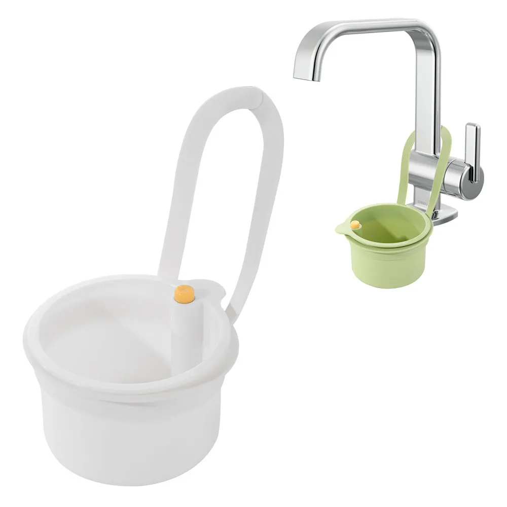 

Creative Sink Hanging Strainer Basket Openable Bottom Cover Detachable Fruit Clean Filter Rack Multifunctional Quickly Drain