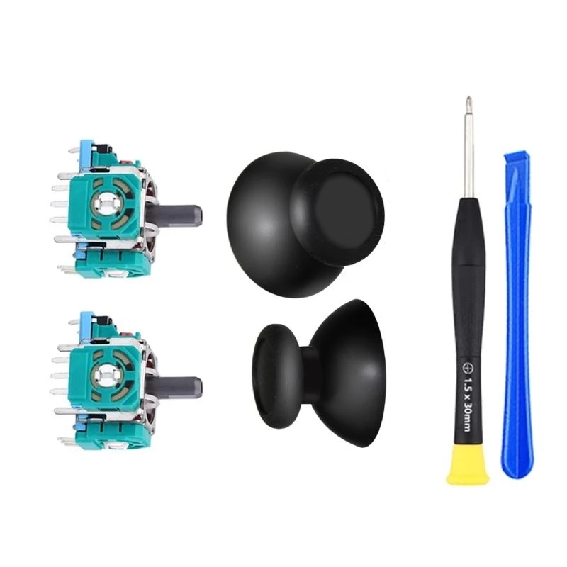 3D-Analog-Joystick-Kit mit 2 Wippkappen und Hebelwerkzeug und Schraubendreher für P5 X3UB – Detail 1