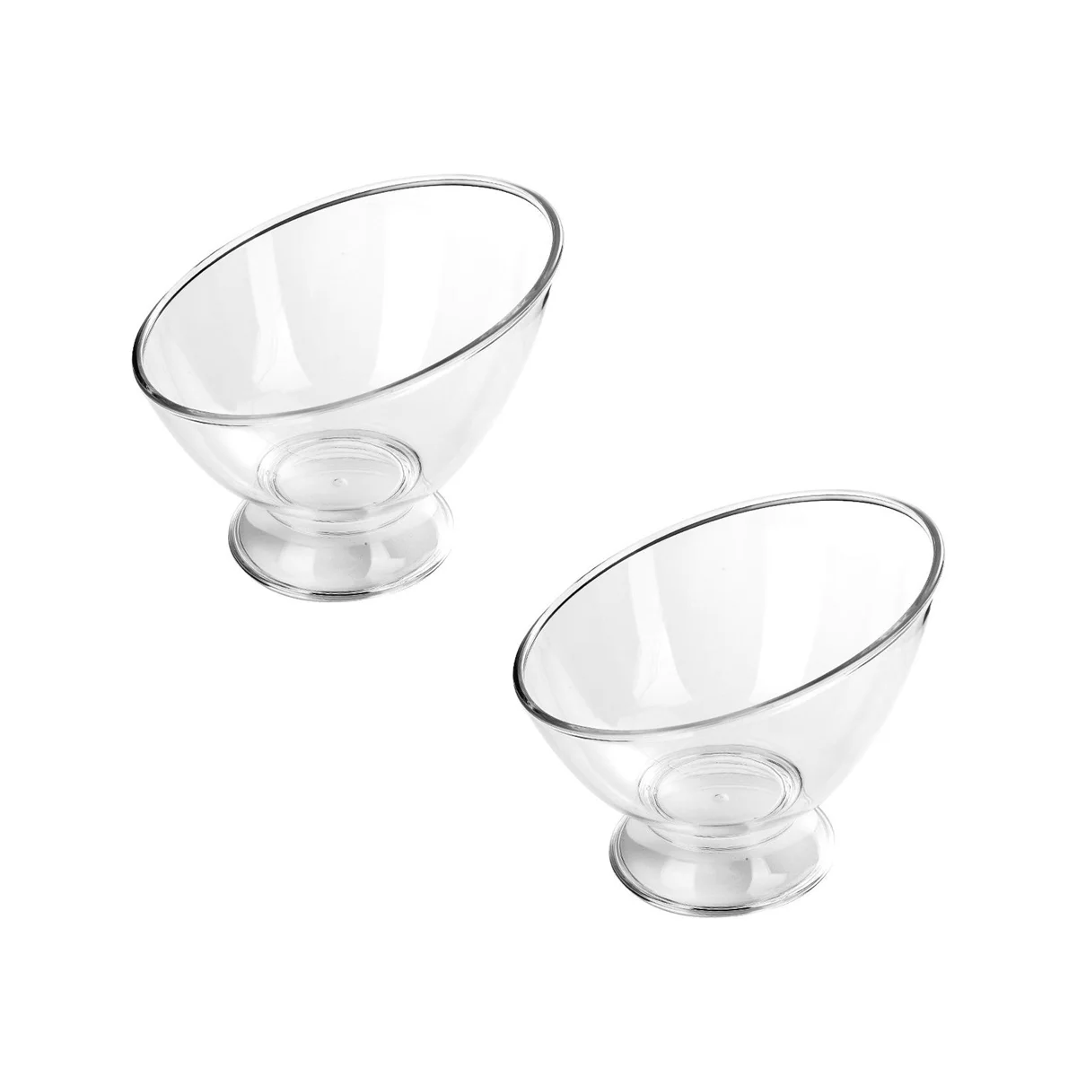 

2PCS Clear Coffee Pod Holder Plastic Coffee Capsule Container Creamer Holder Coffee Storage Salad Bowl Candy Dish