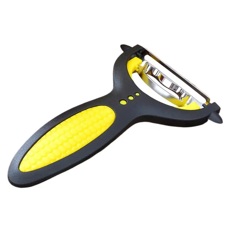 

Машина для удаления кукурузы из нержавеющей стали 2 в 1, овощечистка для фруктов и овощей из нержавеющей стали, резак с нескользящей ручкой, удаляет зерна кукурузы