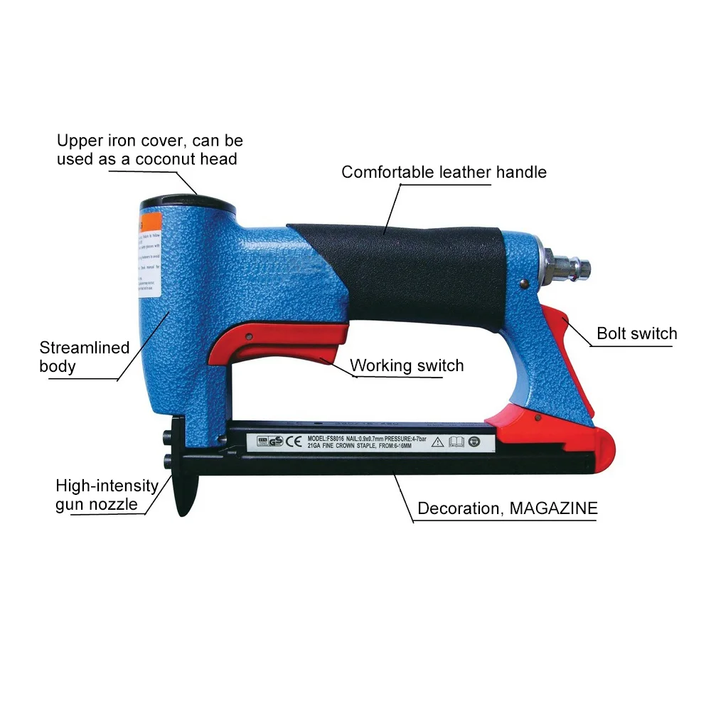 Professional Nail Gun Nailer Stapler 8016(BeA type)