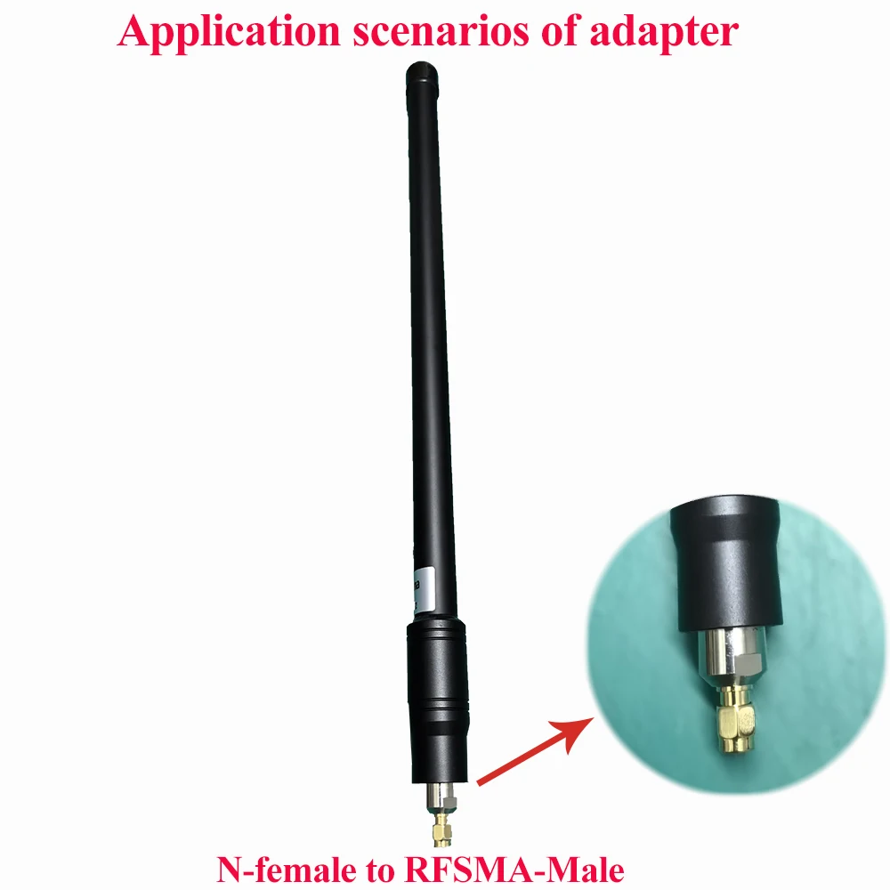 N Yin to SMA Male Pin Inner Hole Copper Core Electroplating RF Antenna Connector SMA-J/N-K Adapter Connector