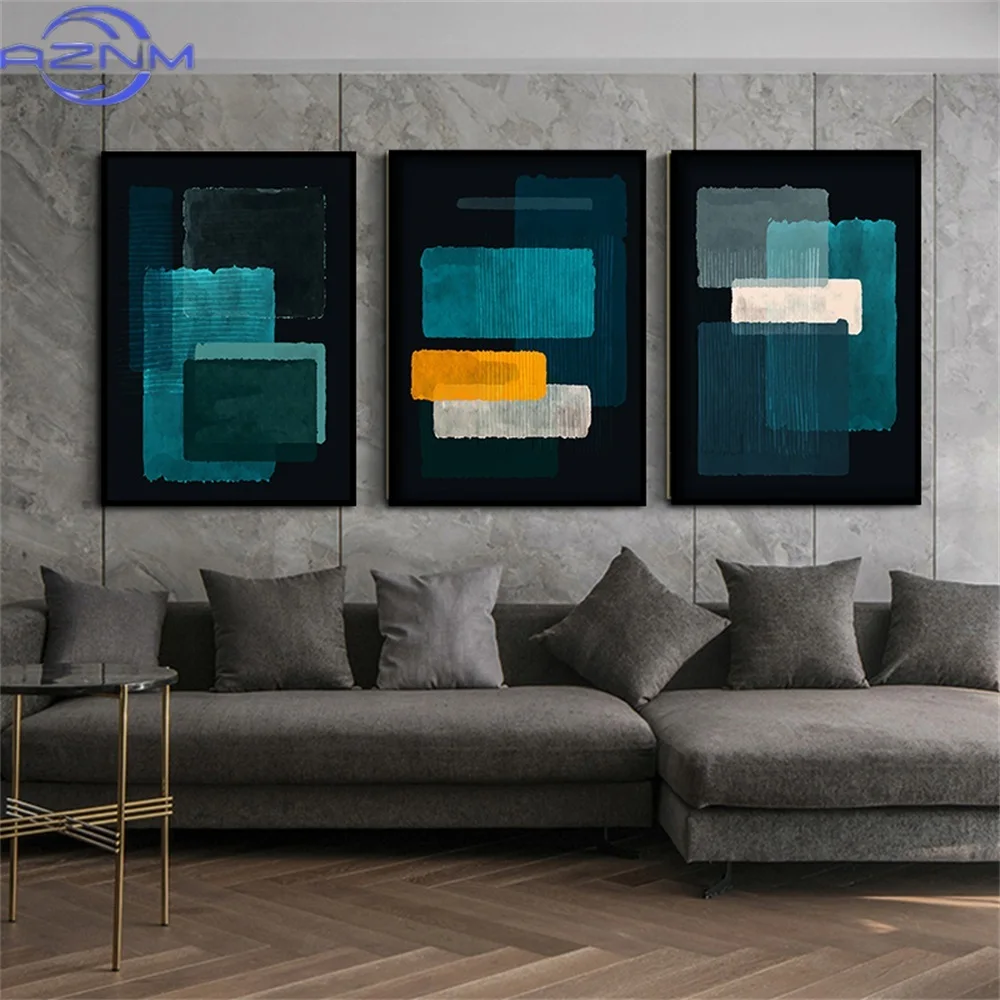 Mark Rothko Blue And Black Art Replica Photo High Level Minimalism Canvas  Poster Prints Painting Living Room Home Decoration