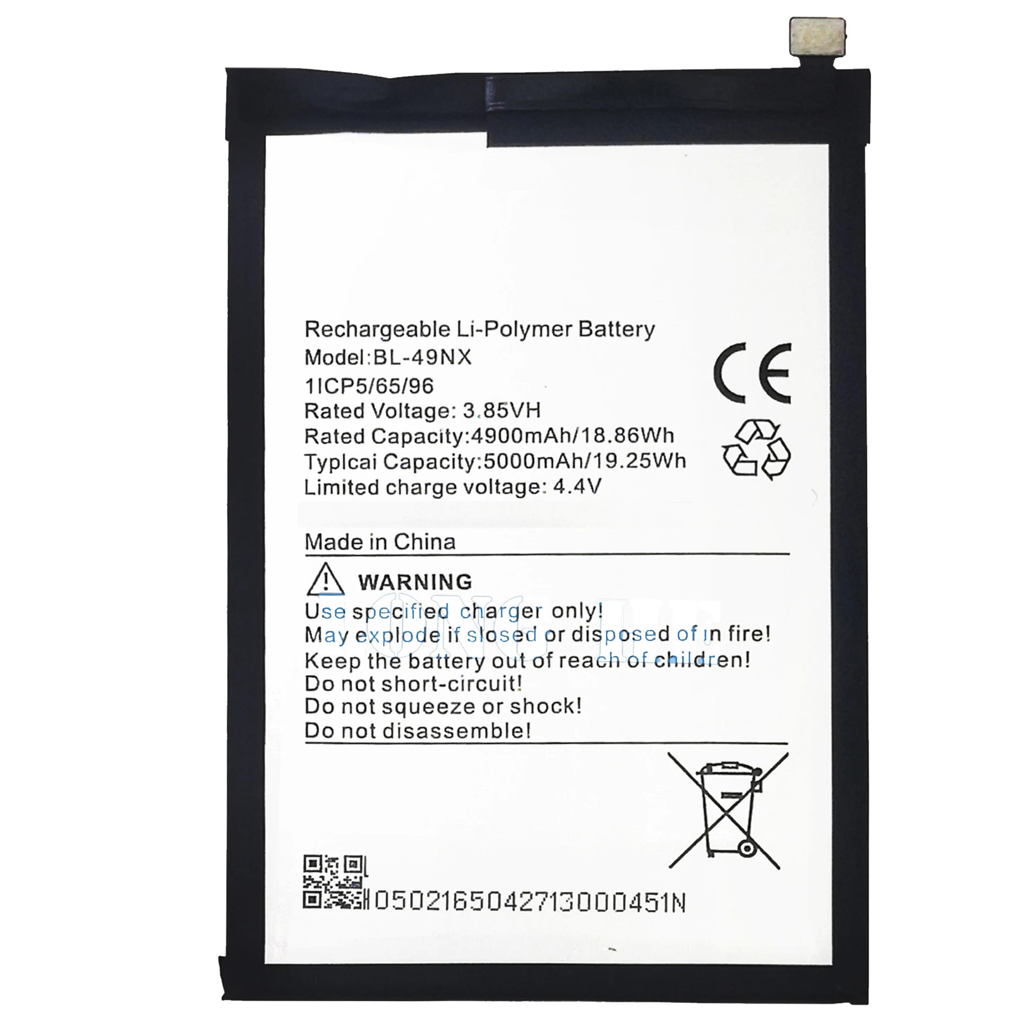 New BL-49NX Replacement Battery For lnfinix Hot 30i/ X669/ X6516/smart 7 HD/smart 8 phone Batteria + Free Tools