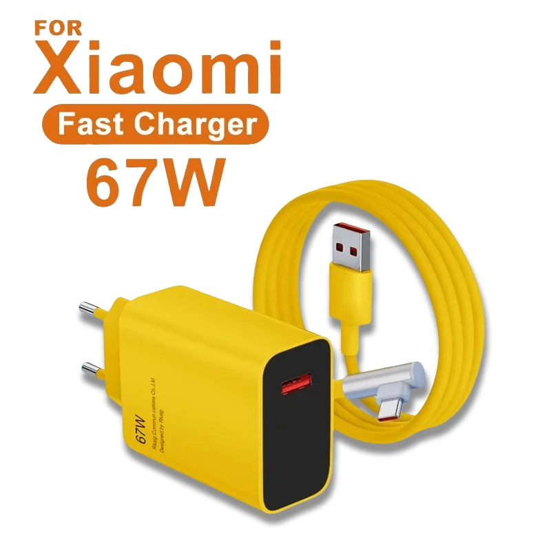 67W Fast Charger For Xiaomi 14 13 12 11 Pro Ultra Lite USB A To Type C Quick Charging Phone Cable For Redmi Note 12 Accessories