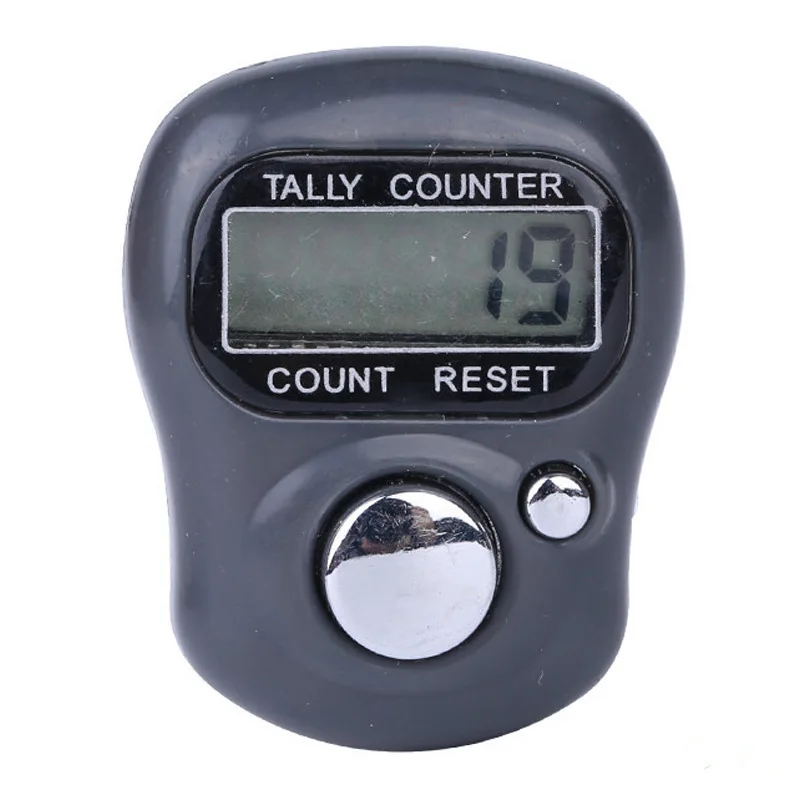 Mini-Fingerzähler, islamische Perle, 5, digitale LEDs, elektronischer Handzählzähler, Clicker-Zählerring