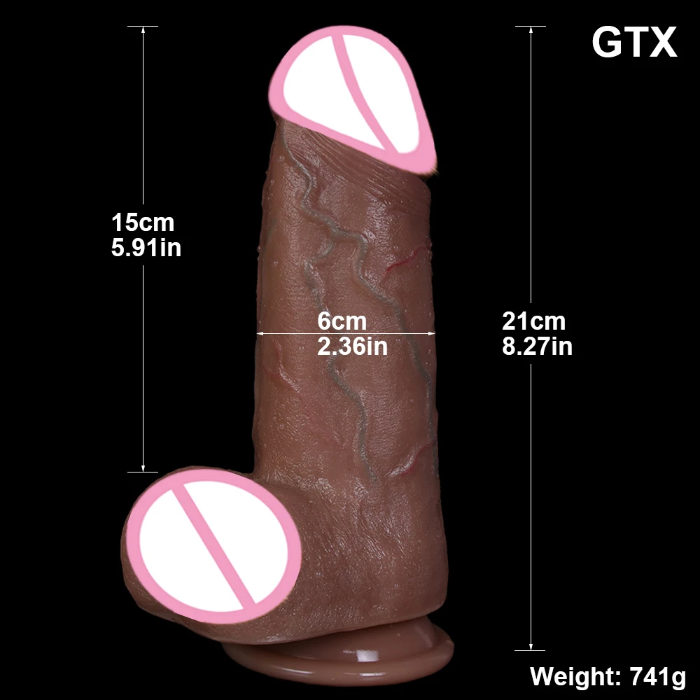 6CM Big Penis Realistic Dildos Lifelike Glans Huge Dick Suction Cup Sexual Machine For Woman Masturbator Adult Anal Sex Toys 18+