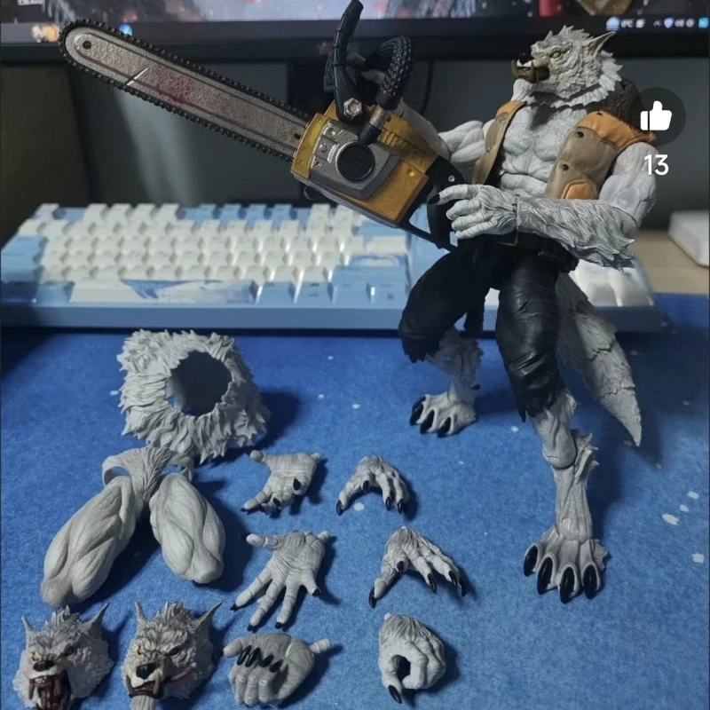 

In Stock Neca Howling Werewolf 9 Inches Action Figure Three Times Frightened The Gall Bladder Beast Precious Halloween Kids Gift