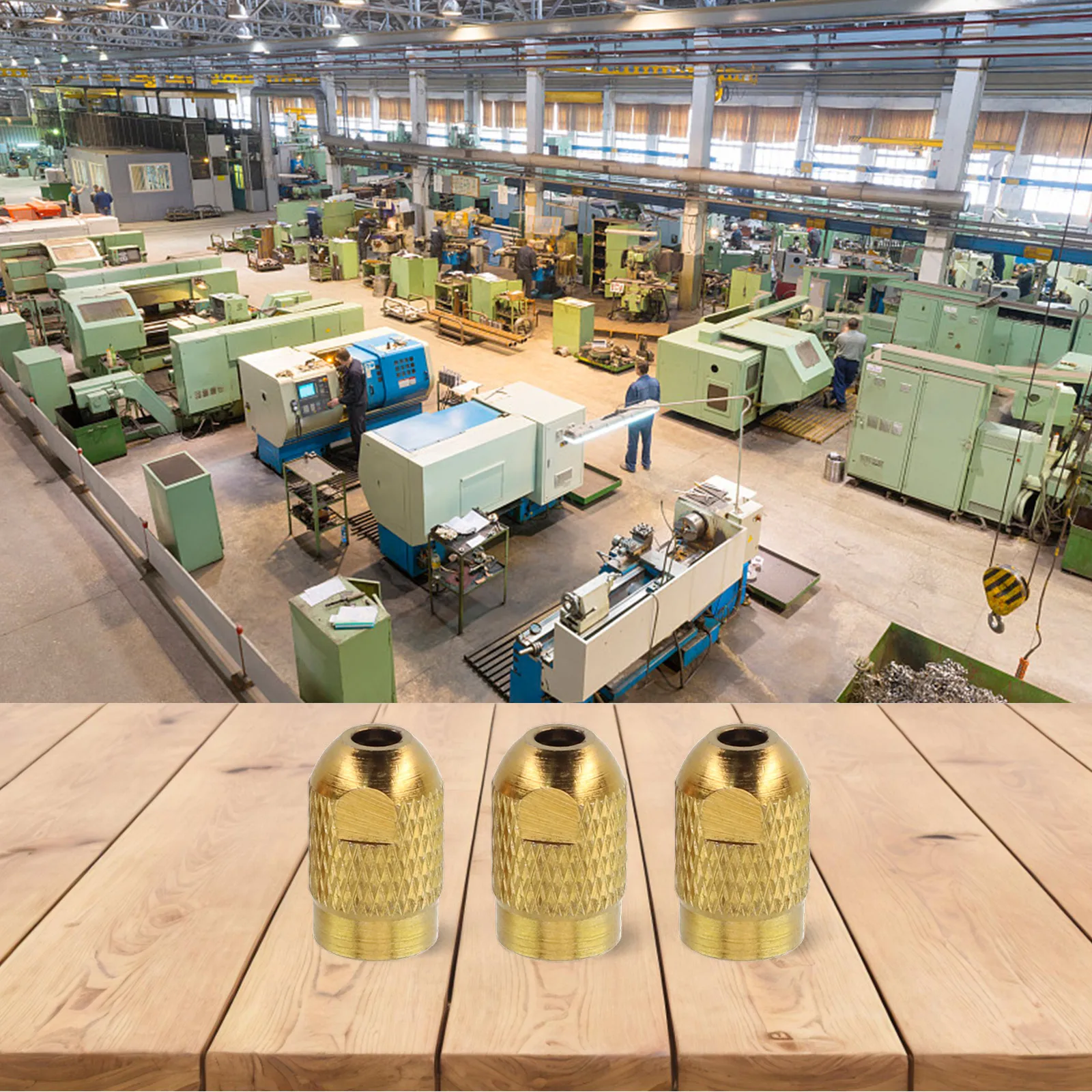 

Collet Accessories M7 Shaft Screw Cap Convenient To Loading And Unloading High Coaxial Yellow Color DIY Projects