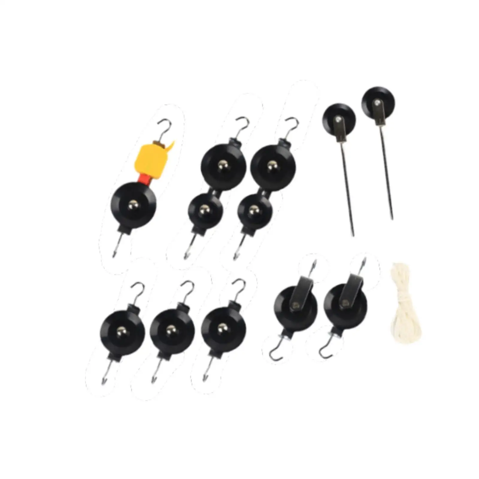 

Pulleys Block Physics Experiment Set Educational Toys Lightweight Learning Materials Demonstration for Students Home School