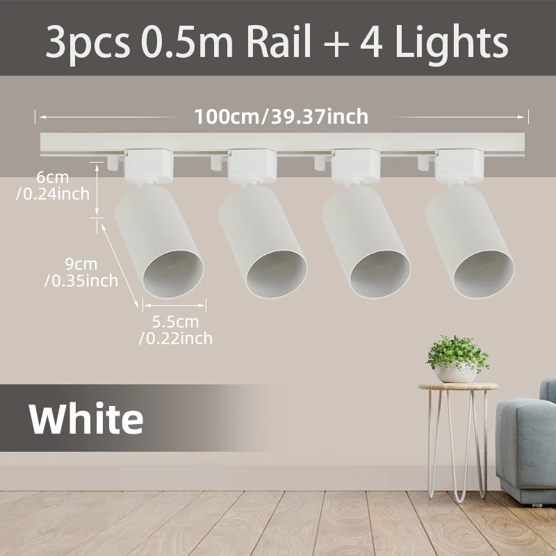 CHENBEN LED Deckenschienenleuchten Set 3
