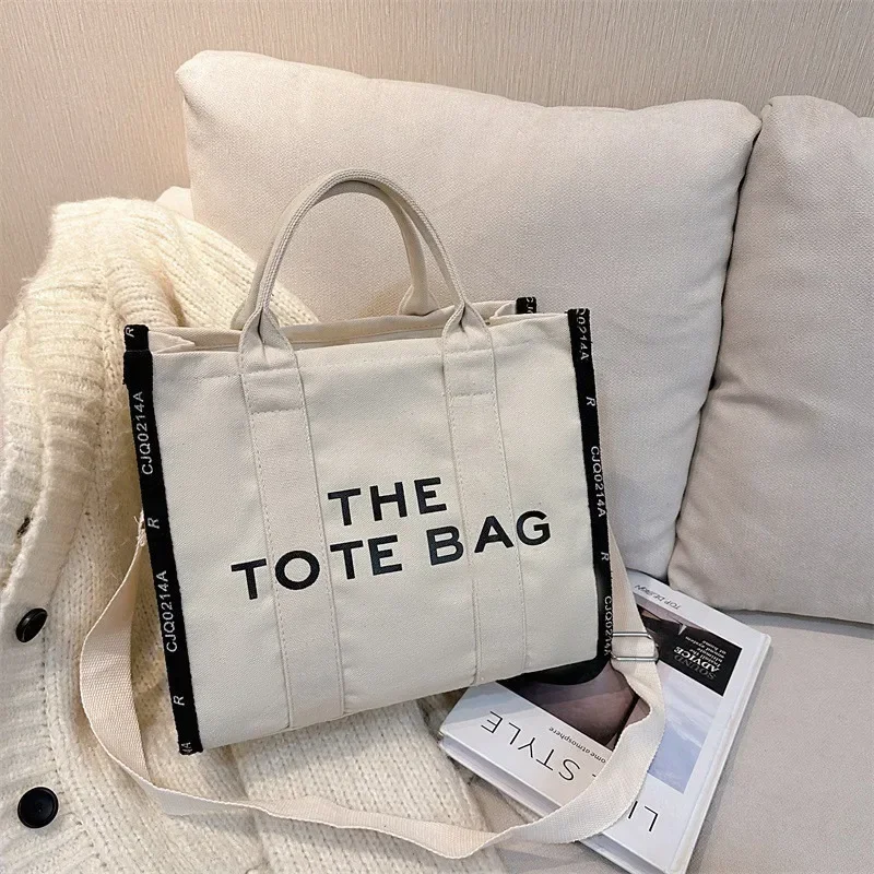 Women Bag 2024 Trend CANVAS Tote Handbag Luxury Brand Crossbody Bags Ladies High Quality Shoulder Bag Purses for Women