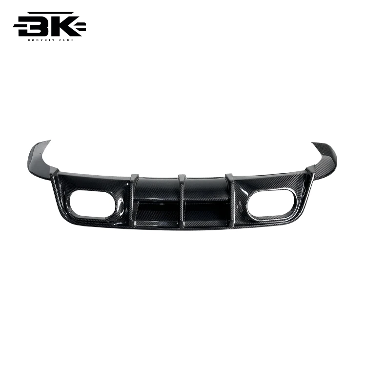 Rear Splitter for Porsche 911 992 Turbo S Upgrade Bra-Bus Style Rear Bumper Separator Dry Carbon Fiber Rear Diffuser