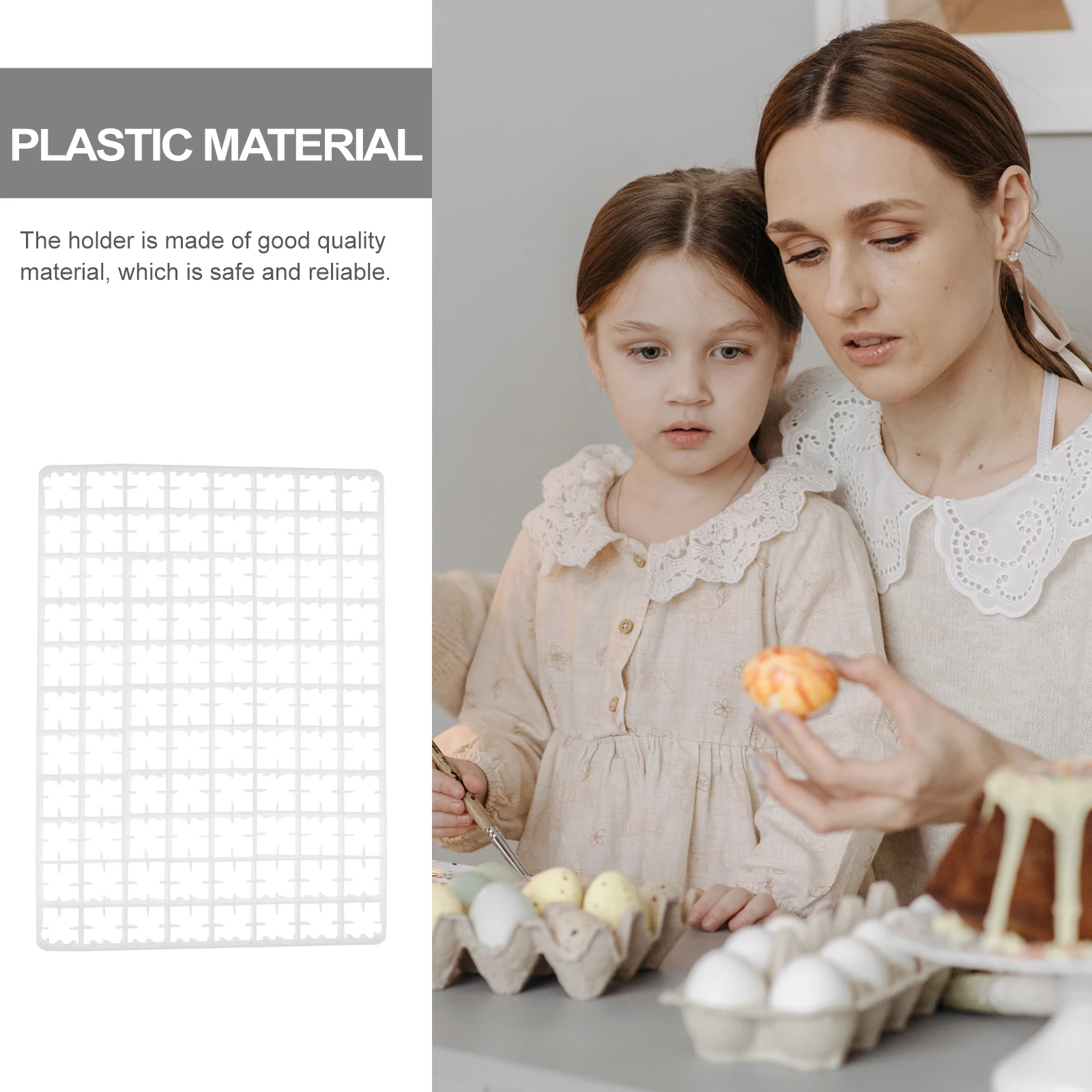 

Egg Storage Container Protective Holder Tray for Refrigerator Incubator Leakproof Organizer Plastic Multi Grid Structure Home