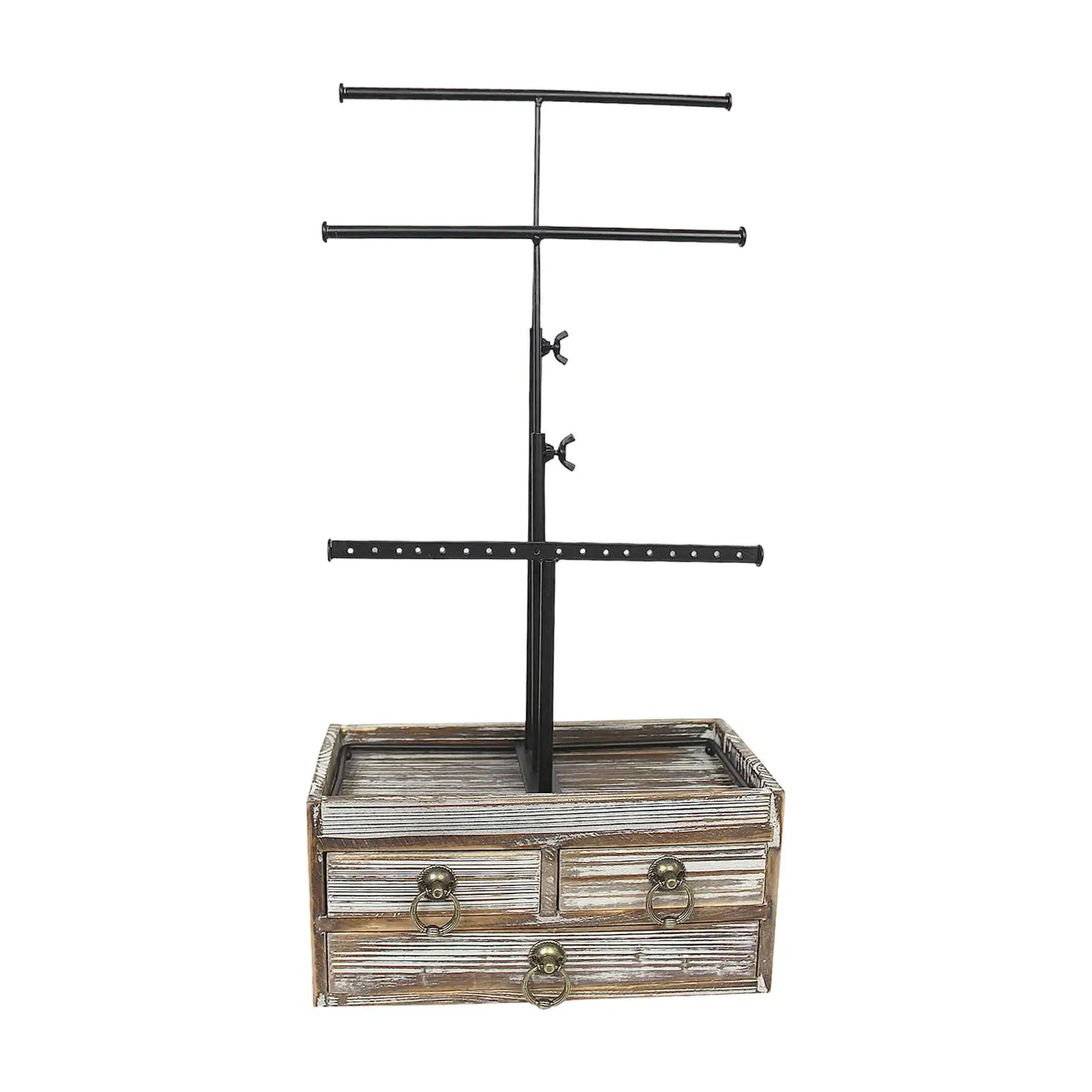 

Подставка для украшений с ящиками, органайзер для подвесок, браслетов и колец