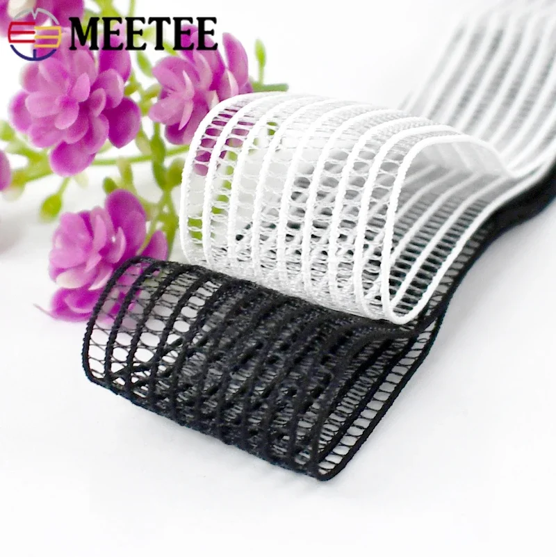 10/20Meters 20-50mm Soft Mesh Elastic Bands for Underwear Net Elastics Rubber Ribbon DIY Garment Sewing Accessory Decor Trimming