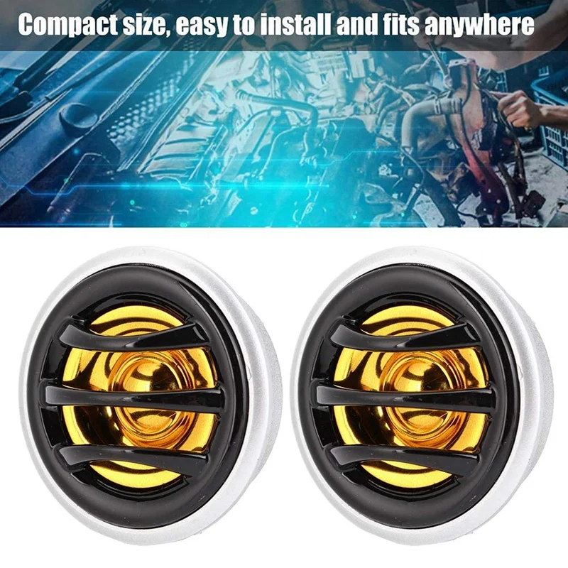 Car Audio Speaker 2 Pieces 12 V Car Mini Super Power Loud Dome Audio Stereo Speaker Tweeter Speaker Horn