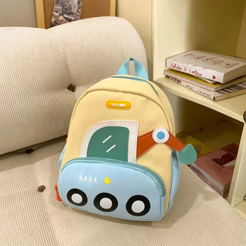 Auf Lager Mode Leichter Kinder Doppel Rucksack Männer Und Frauen Vielseitiger Cartoon Auto Freizeit Wasserdichter Rucksack