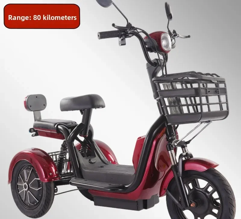 Electric tricycle adult household women small mini elderly transportation leisure battery car source factory wholesale