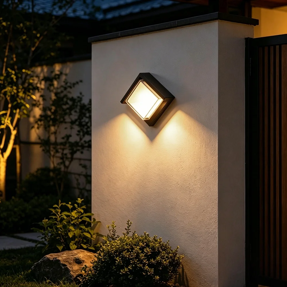 LED Wall Light IP65 Waterproof 12W Wall Lamp Decorative Light For Garden Gate Living Room Bedroom