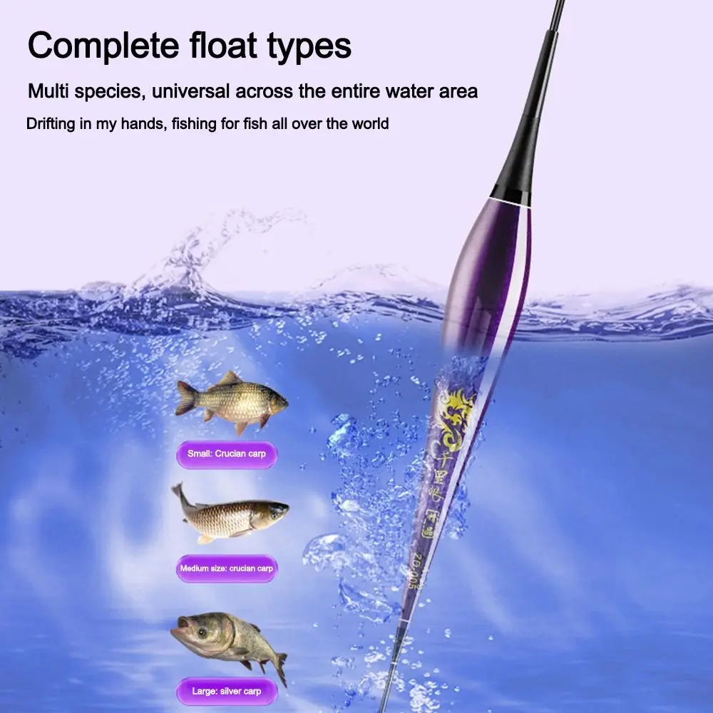 Day and Night Dual Use Electronic Float Sensitive Can Change Color Fish Float for Silver Carp Crucian Carp Bighead Carp