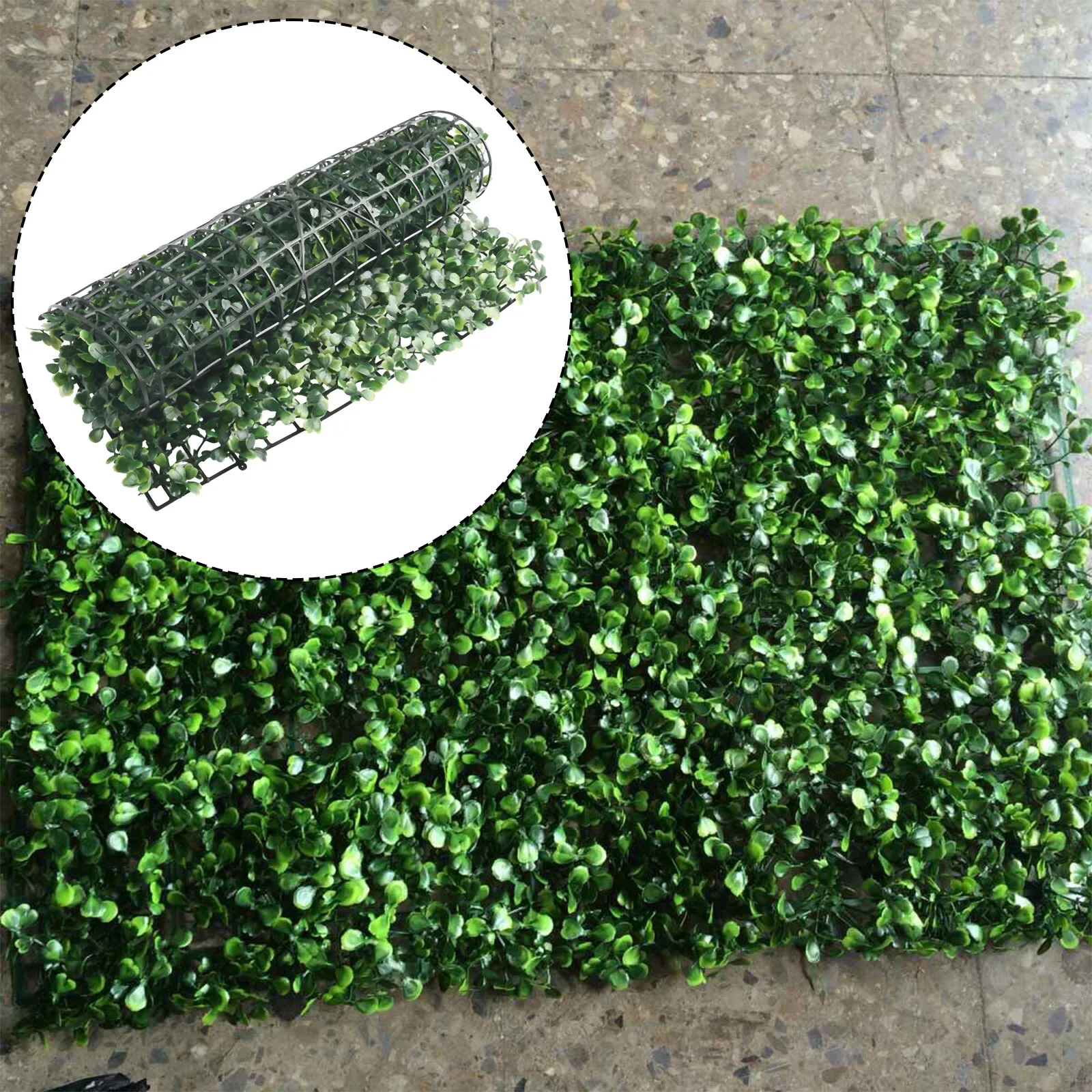 Artificial Plant Simulated Lawn Foliage Hedge Grass Mat Greenery Panels Fence Garden Home Walls Decoration Non Fading 40x60cm