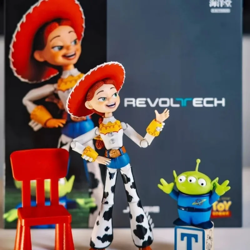 Original Kaiyodo Revoltech Toy Story Buzz Lightyear Woody Jessie ‌   Actionfiguren Anime Ornamente Sammlung Modell Spielzeug Geschenke