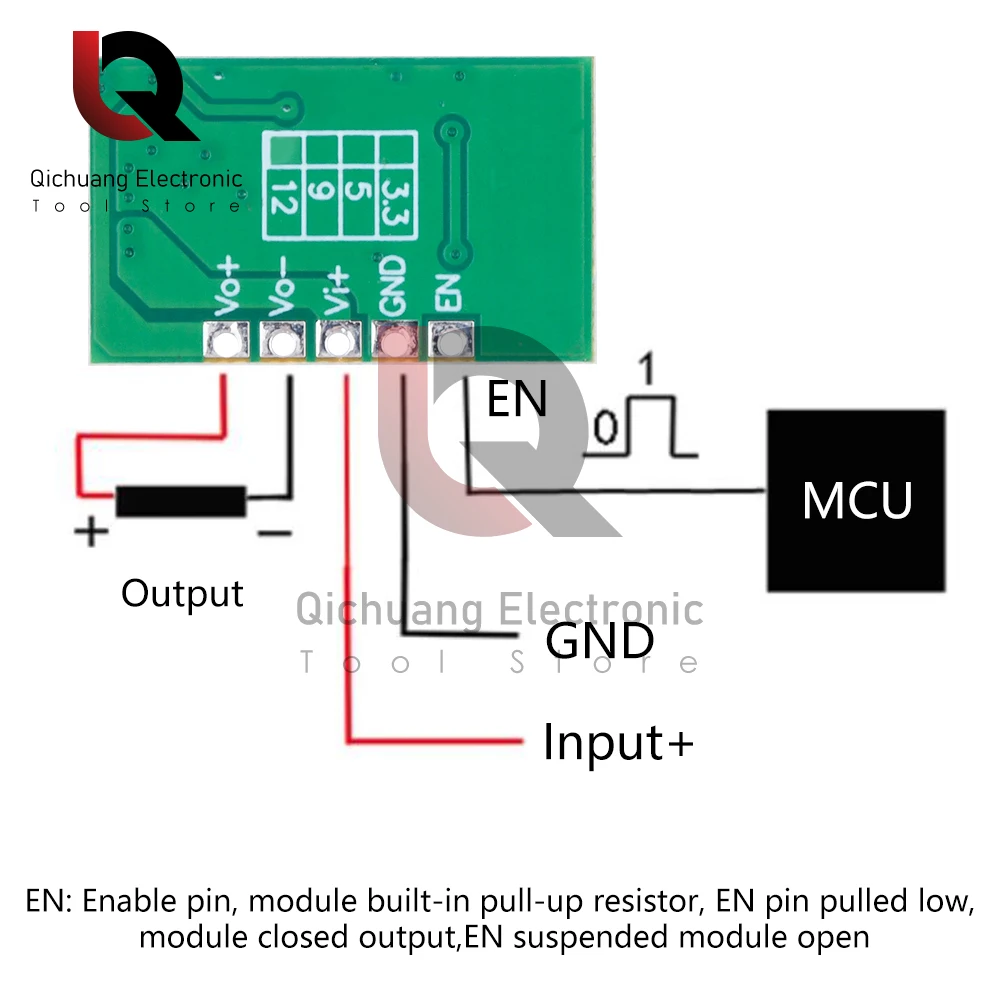 High Efficiency Output 5/12V Automatic Voltage Booster Step-down Module DC-DCVoltage Regulator Stabilized Power Converter Module