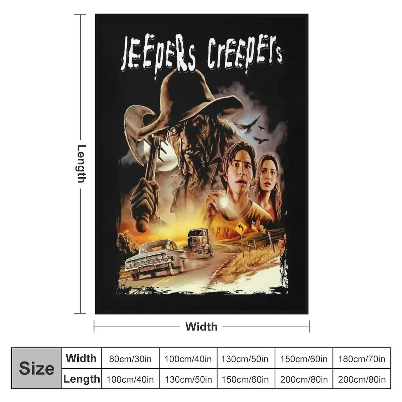 Jeepers Creepers Essential Throw Blanket Thins Personalized Gift wednesday Blankets