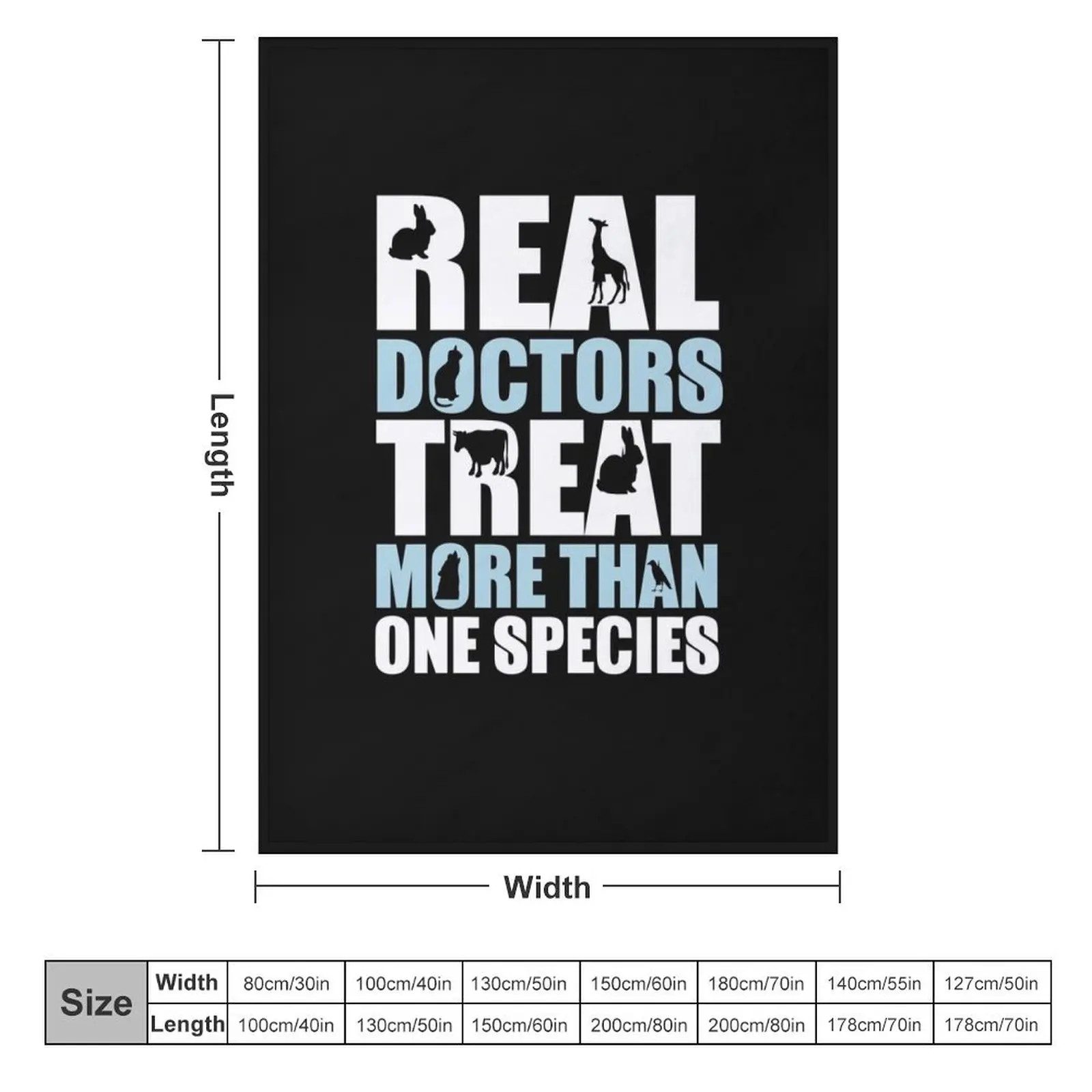 Funny veterinarian clinic mom dad gift Throw Blanket decorative Custom Decorative Throw Blankets