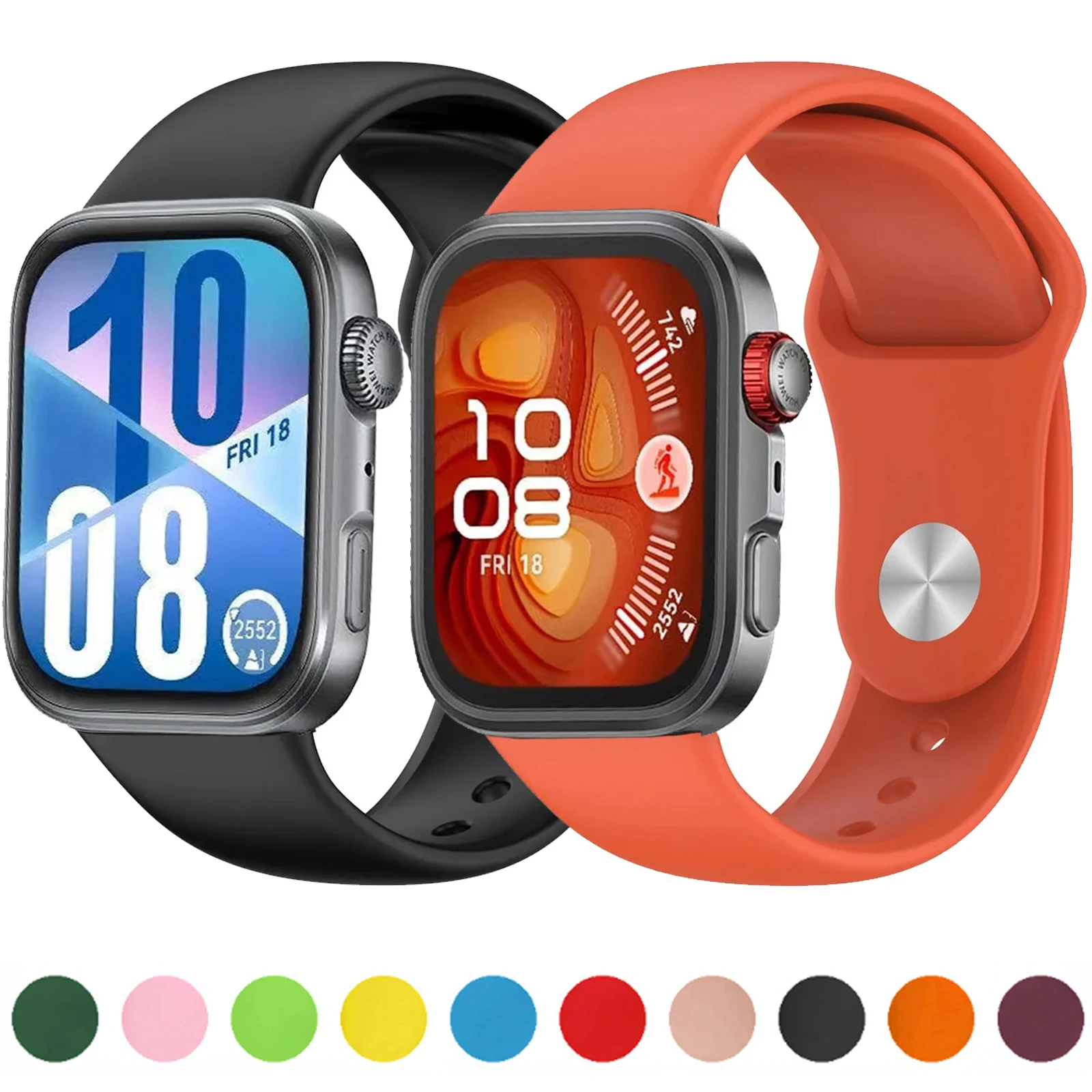 

Sport Silicone Strap for Huawei Watch Fit 4/3/4 Pro Original Breathable Bracelet Watchband for Huawei Watch Fit 4 Pro/Fit 4 Band