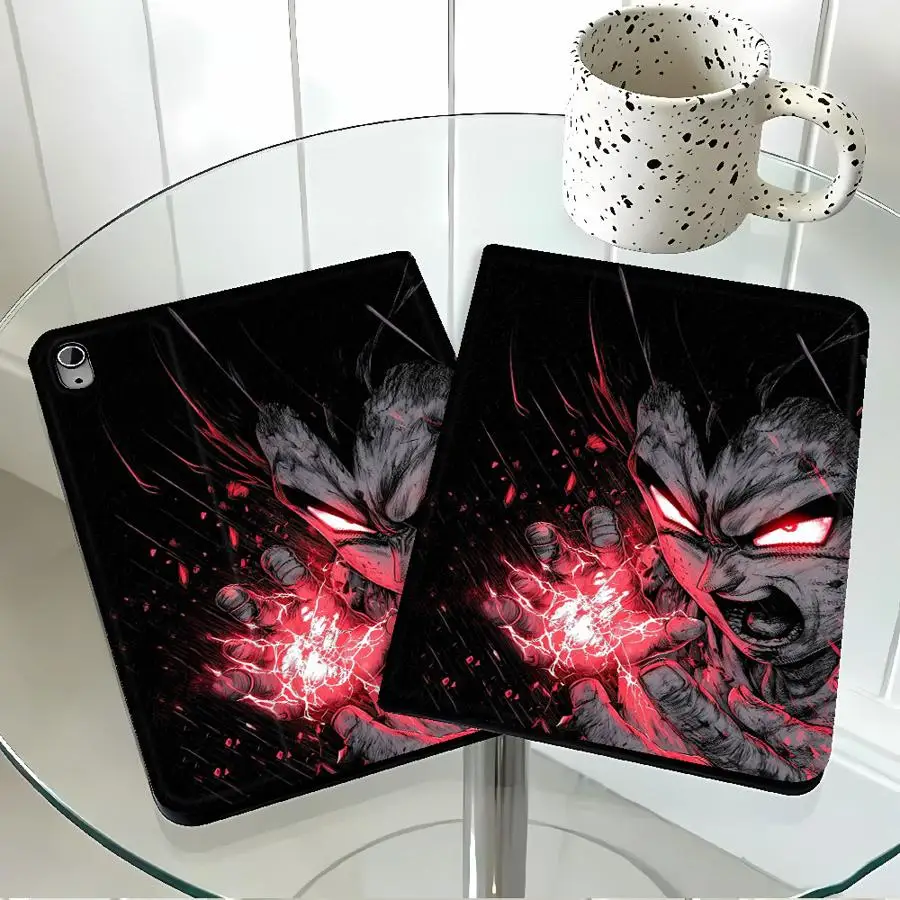 D-Dragons Balls Super Saiya With Pencil Holder Case for Apple iPad Air 11 13 M4 M3 M2 A16 2026 Pro11 13 10th 7/8/9th