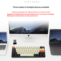 Rk Royal Kludge Rk61 2.4g Wireless Mechanical Keyboard Bluetooth Triodo 61 Rgb Backlit Mini Player Keyboard Brown Switch
