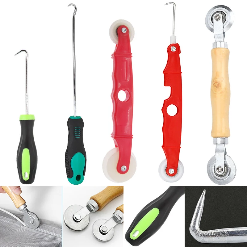 Screen Installation Hand Tool Sets Metal Nylon Screen Door And Window Installation Hand Crank Spline Roller Home Tools