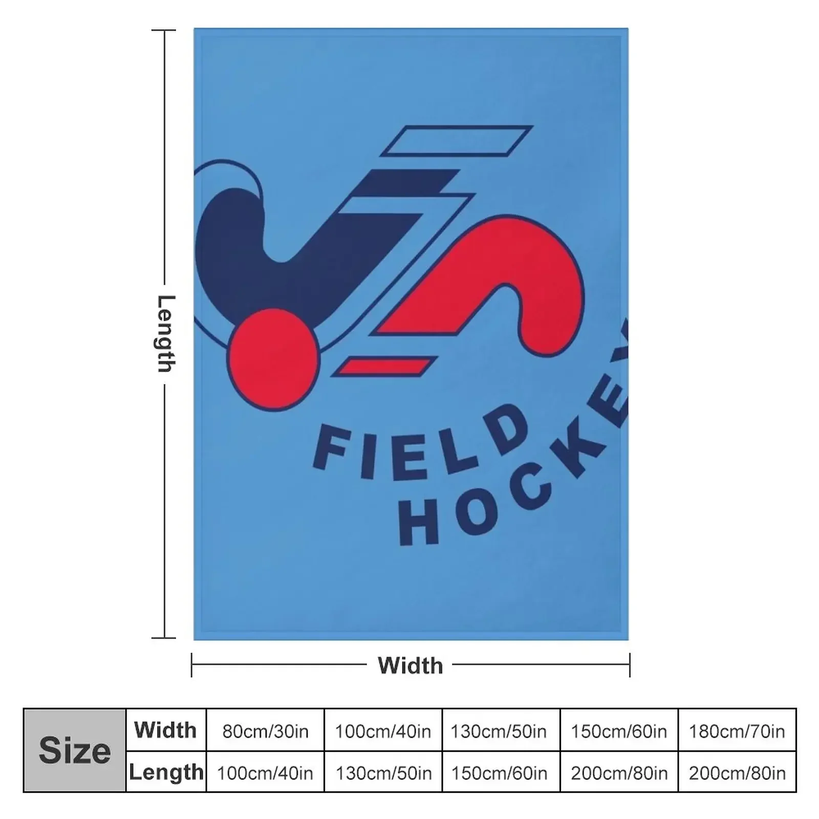 Field hockey logo Throw Blanket Decorative Sofas Polar For Decorative Sofa Blankets