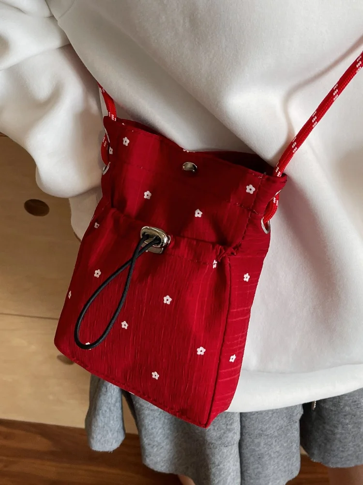 Bohemian Mini Crossbody Phone Bag Women Integrated Wallet Purse Adjustable Strap Casual Daily Travel Mobile Phone Pouch Bag