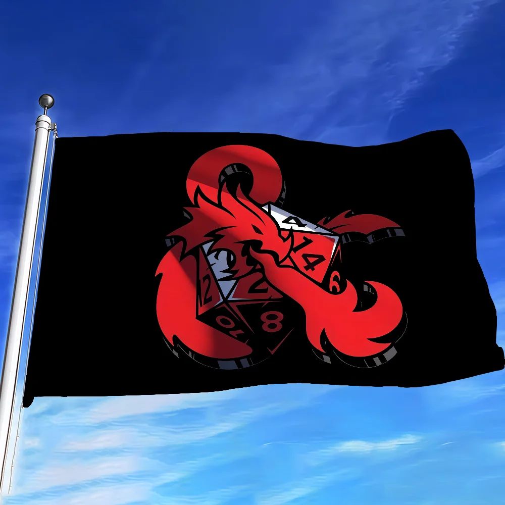 Game D-Dungeons D-Dragons  flag For Decoration Outdoor Picnic  Hanging Home Camping Party Banner