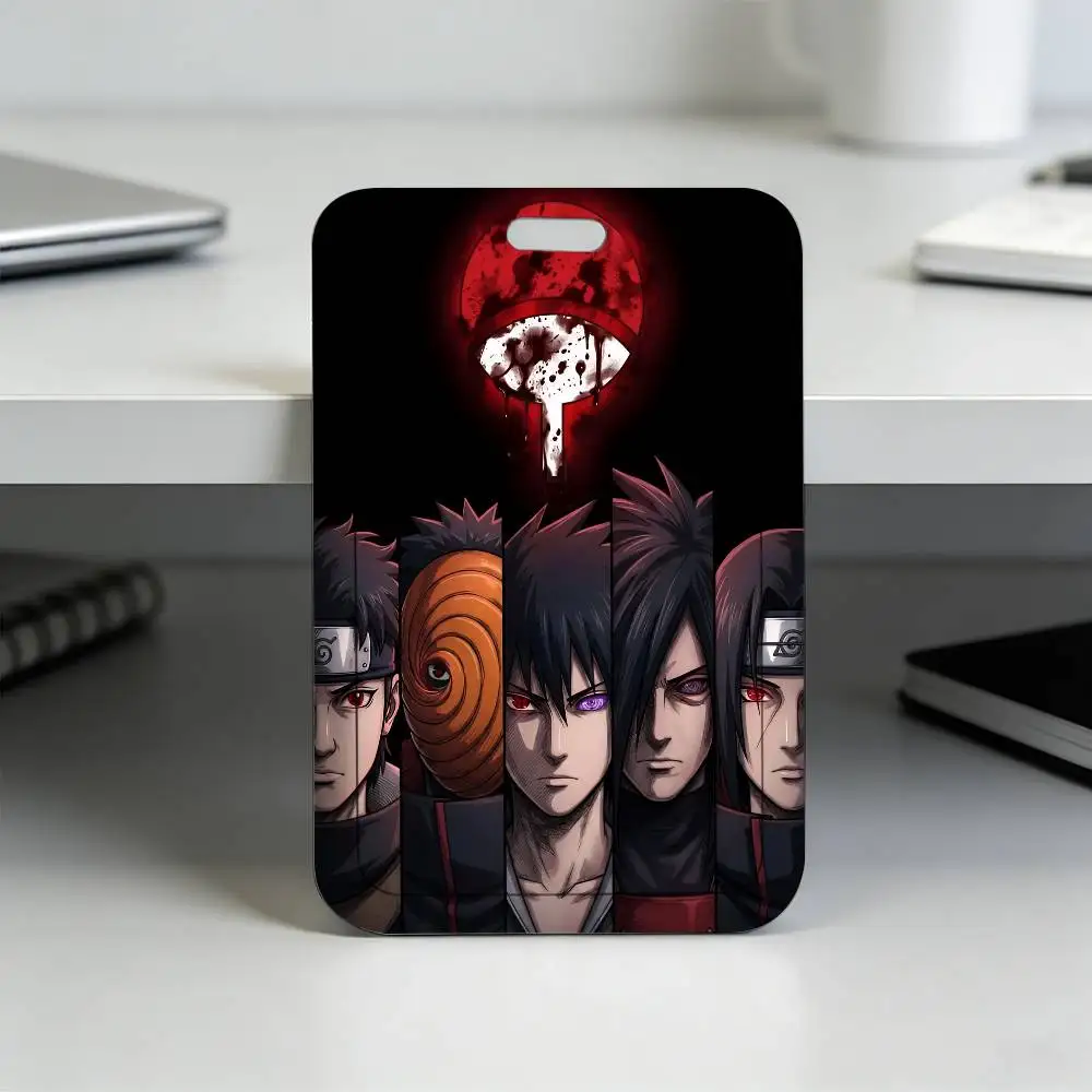 Anime N-NARUTO Akatsuki Itachi Sharingan Transparenter Kartenhalter Mitarbeiter Plastik-Schiebeabdeckung Schlüsselband Arbeits-Geschäfts-ID-Tasche Bus – Detail 25