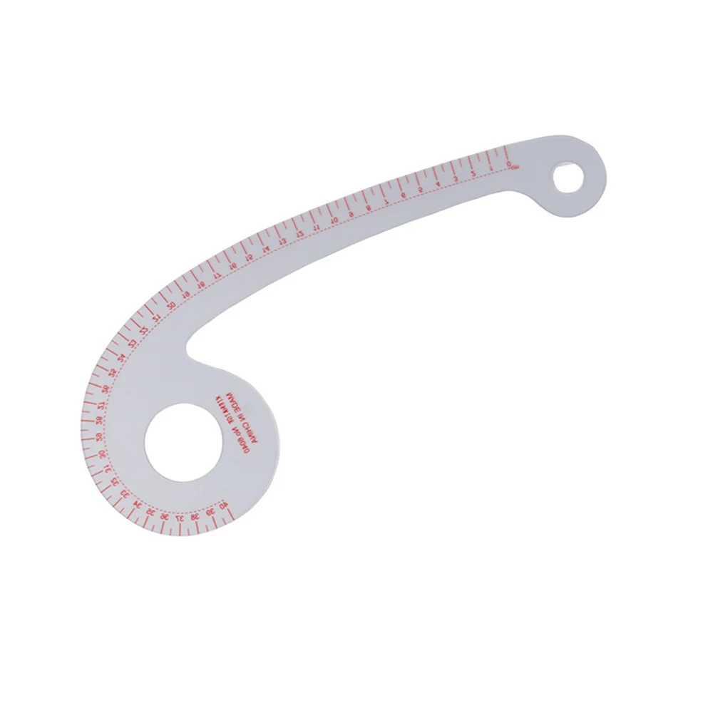 Affordable 11.8" Long Comma Shaped Plastic Transparent French Curve Ruler SplIne stationery