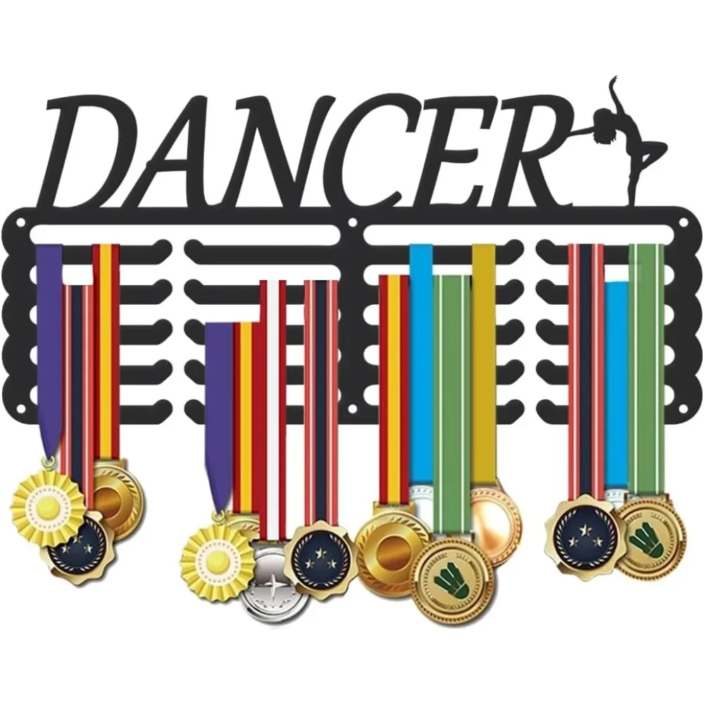 

Iron Medal Holder Medals Display Hanger Rack Medal Holder Frame Rectangle Dancer 400x200mm