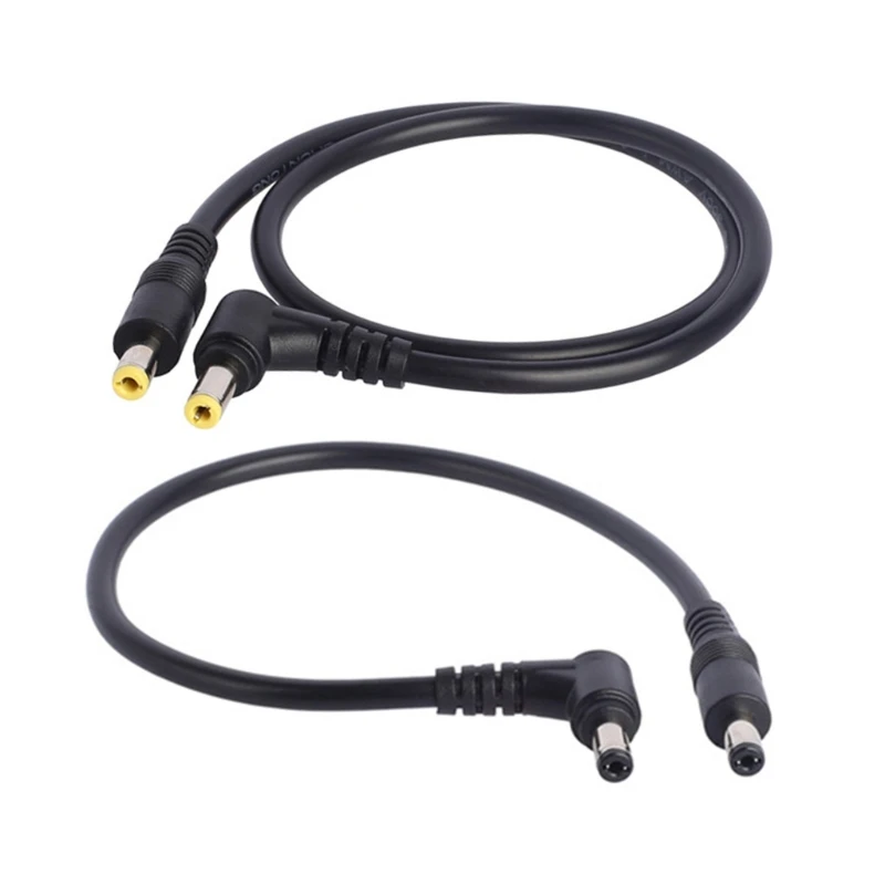 Straight to Male to Male Power Adapter Cable 18AWG 30cm Long W8KE