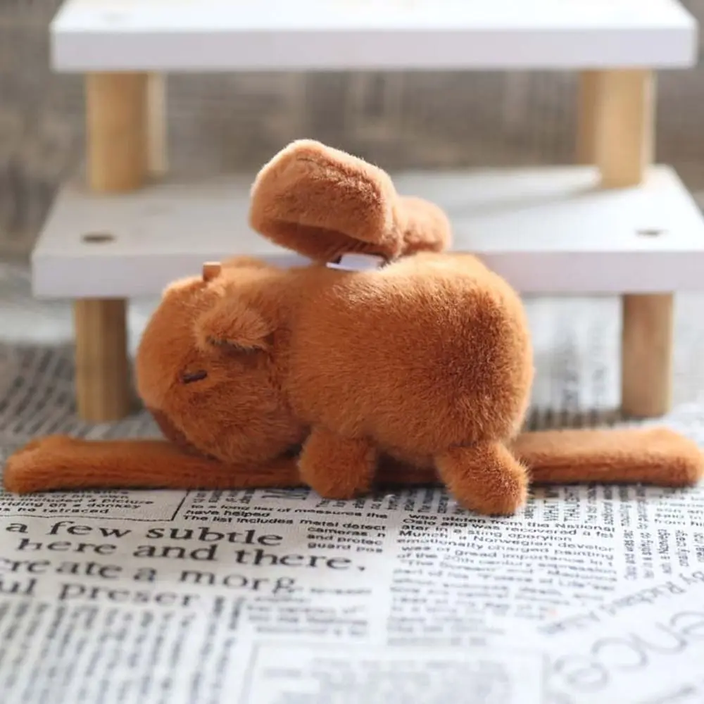 Capybara Rodent Capybara Clap Circle Toys Wings Trembling Pull Rope Capybara Plush Wrist Band Pink Soft Slap Bracelet Series