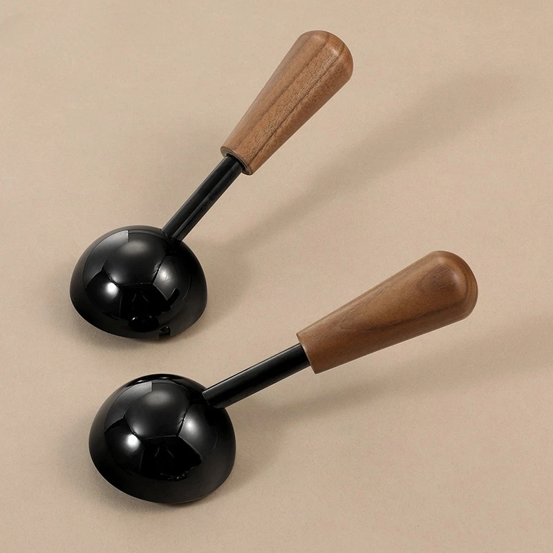 

Italian minimalist bedroom door lock indoor magnetic suction silent room door lock household split walnut door handle