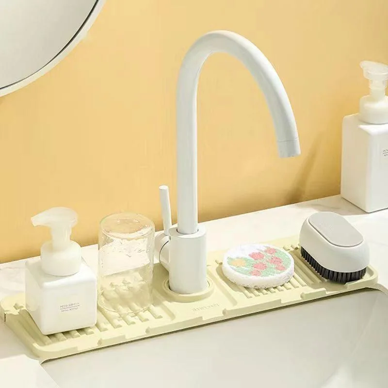 Silicone Sink Splash Catcher & Faucet Mat – Super-Absorbent, Quick-Dry Countertop Protector for Kitchen & Bathroom