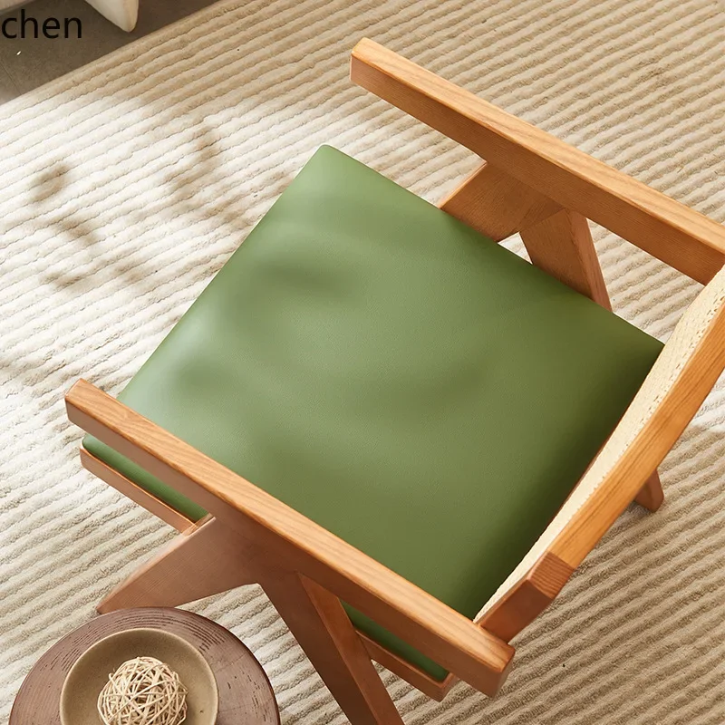 DSA  Solid Wood Dining Chair Simple Backrest Single Leisure Chair Small Apartment Chair