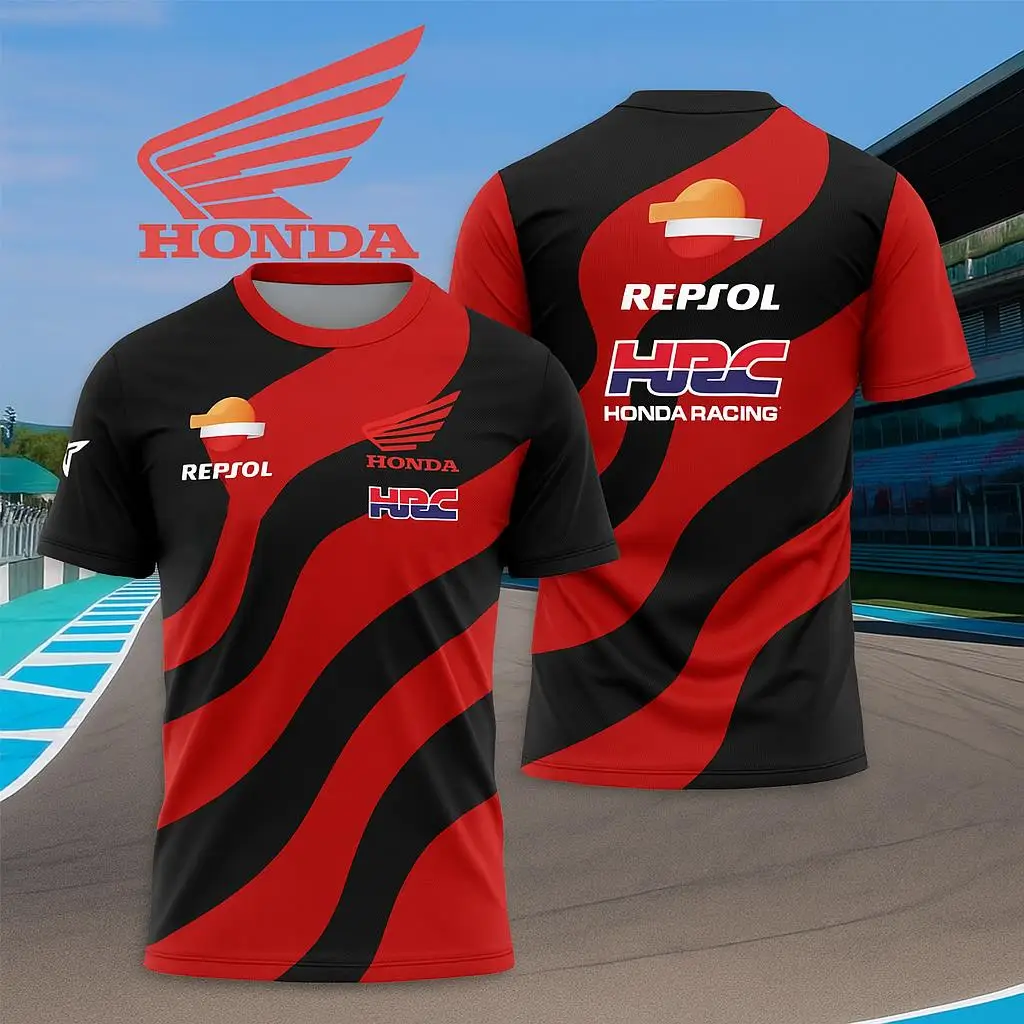 

Quick Dry Honda 2026 Racing T-Shirt For Men Short Sleeve Breathable Jersey Lightweight Comfortable Sportswear For Biking Racing