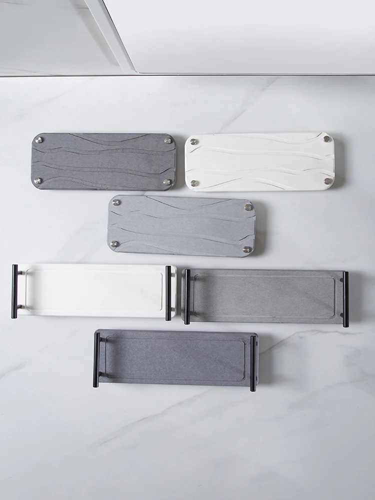 

Твердая стойка для хранения грязи с диатомом, Быстросохнущий поднос для подстаканника, поднос для столешницы, Впитывающий Коврик, стойка для хранения в ванной комнате, лотки для хранения