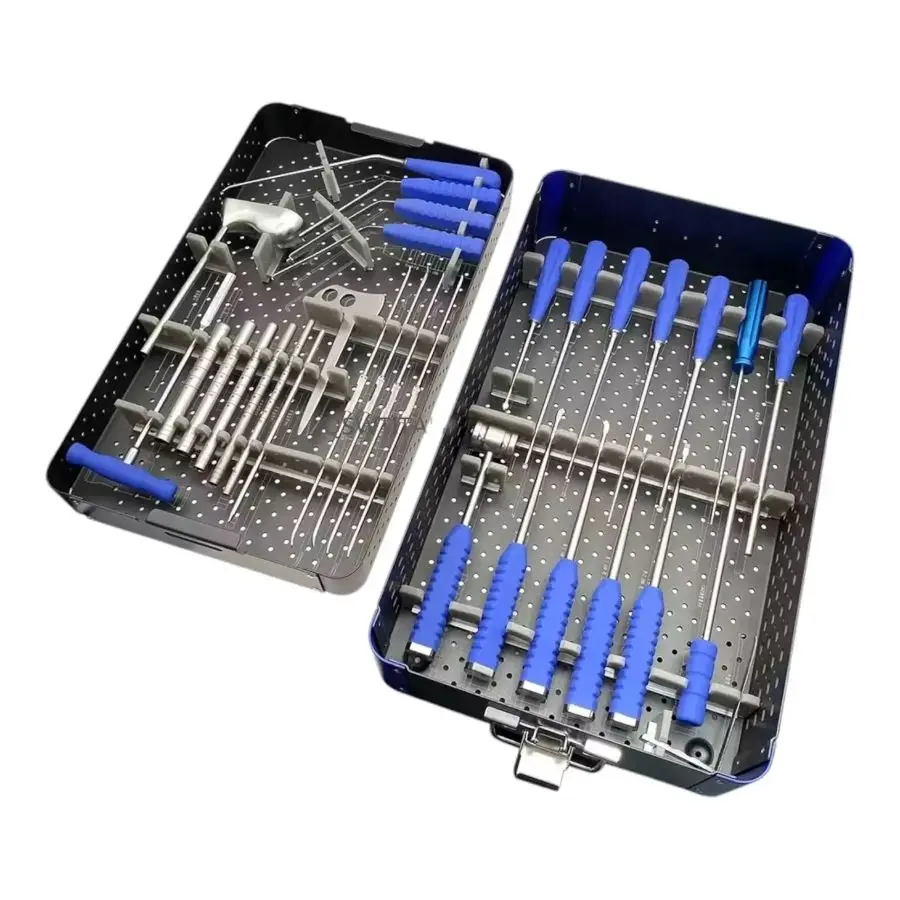 

Unilateral Biportal Endoscopic Surgery Instrument Set for Spinal Surgery Electric Orthopedic Instrument with Steel Material