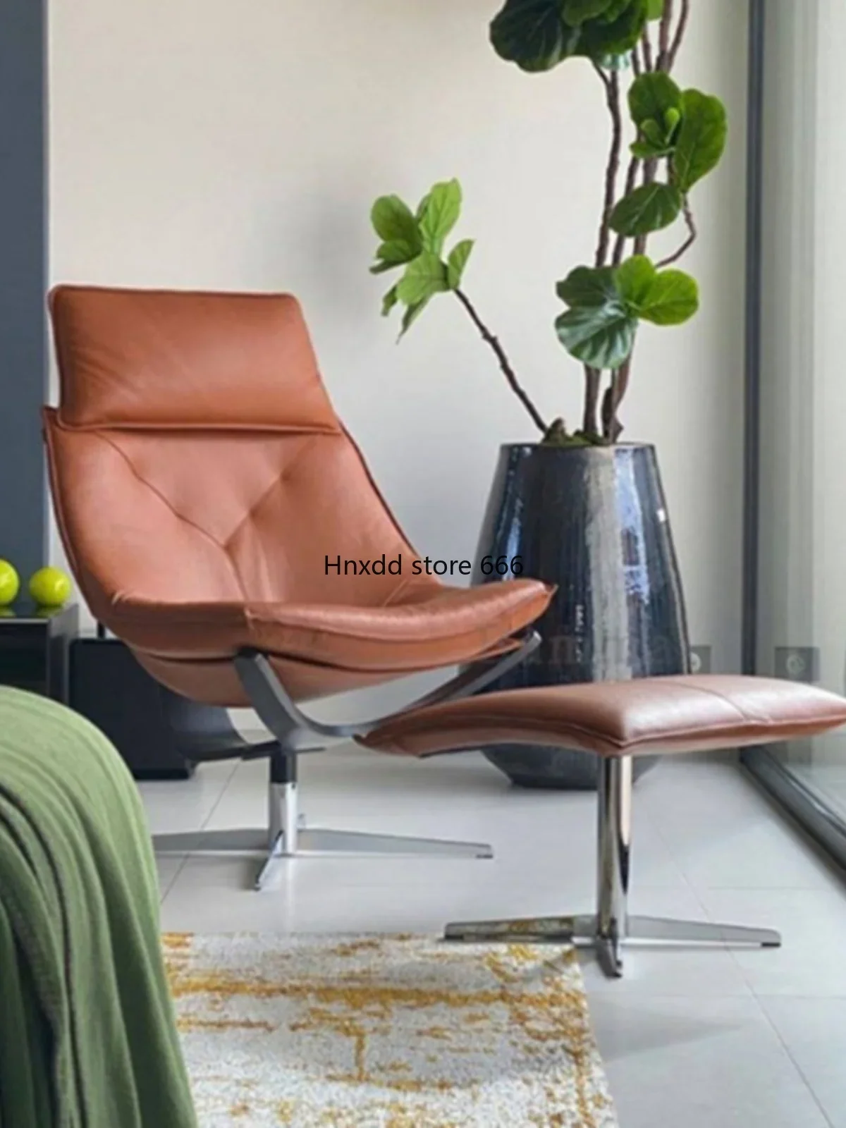 Designer Rochburg Leisure Light Luxury Rotating Dolphin Armchair