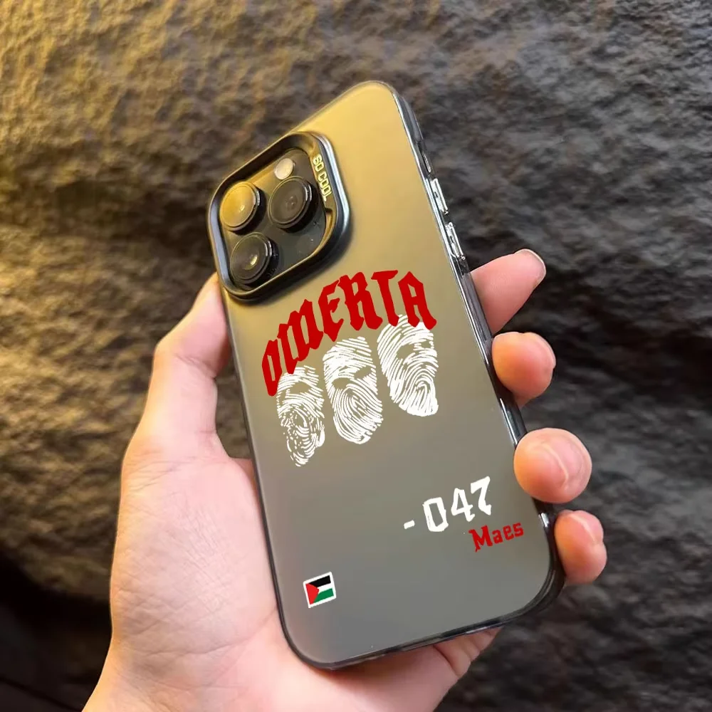 Luxury Omertas Maes 47 Phone Case For iPhone 16 e 15 14 13 12 11 Pro Max Plus Mini X XS XR SE 2020 2022 Funda Coque - náhled 5